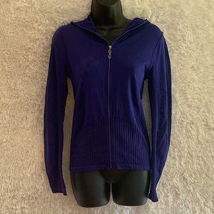 Ladies L/XL Climawear Zippered Jacket In A Bluish/Purple